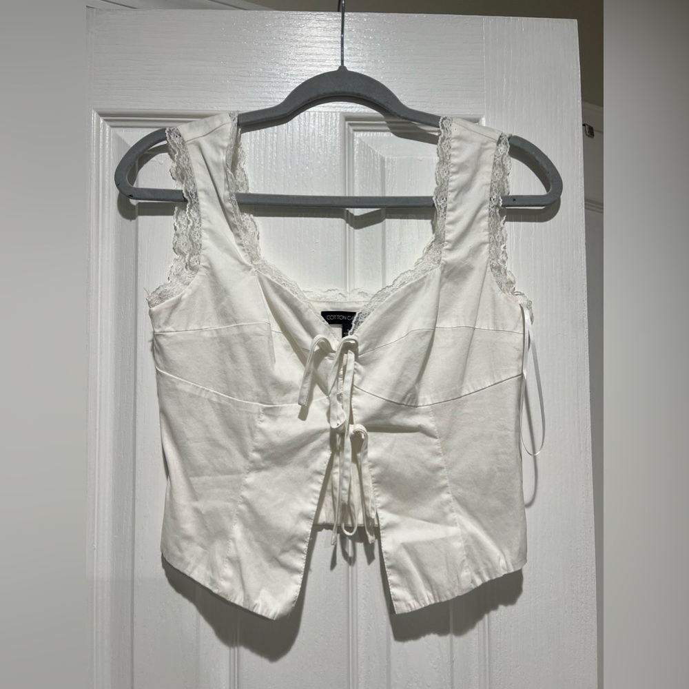 Basically new never worn white going out top